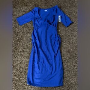 Blue Midi Dress Maternity
